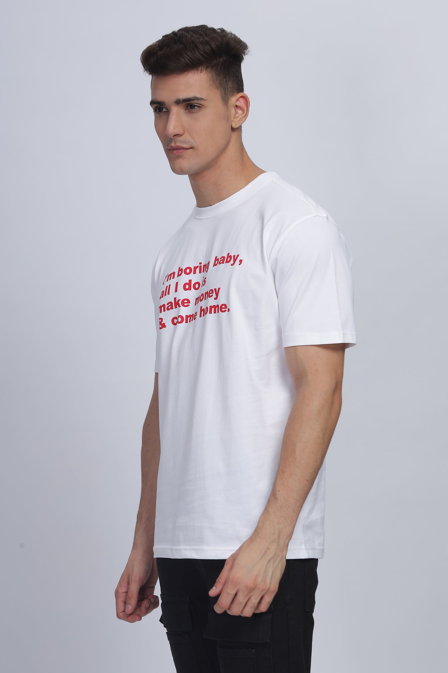 White - Boring Baby Tee