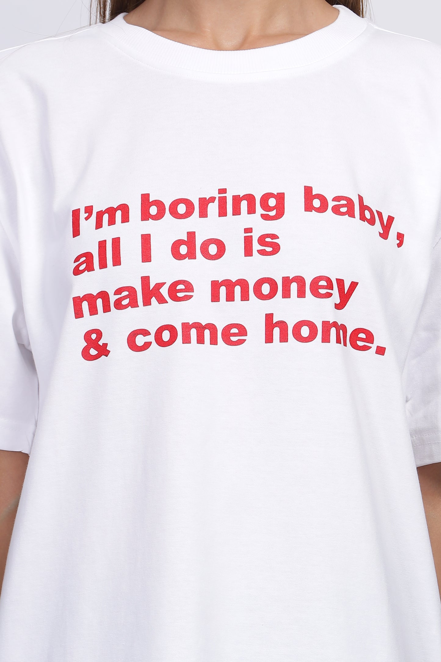 White - Boring Baby Tee