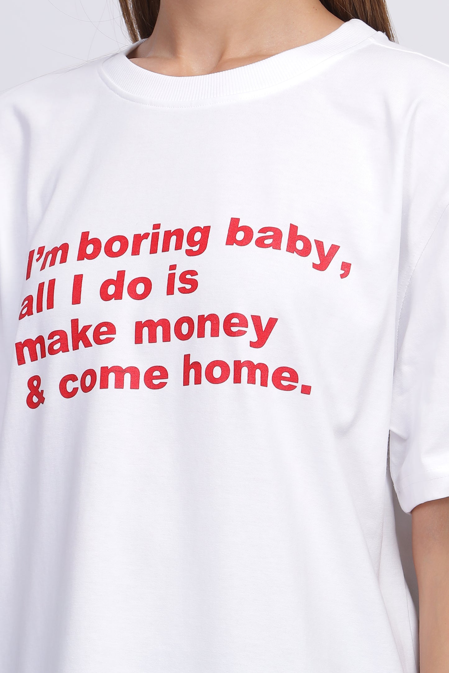 White - Boring Baby Tee