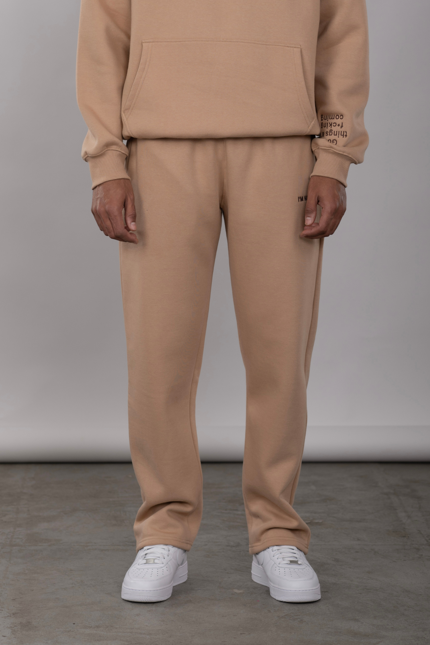 Beige - Relaxed Sweatpants