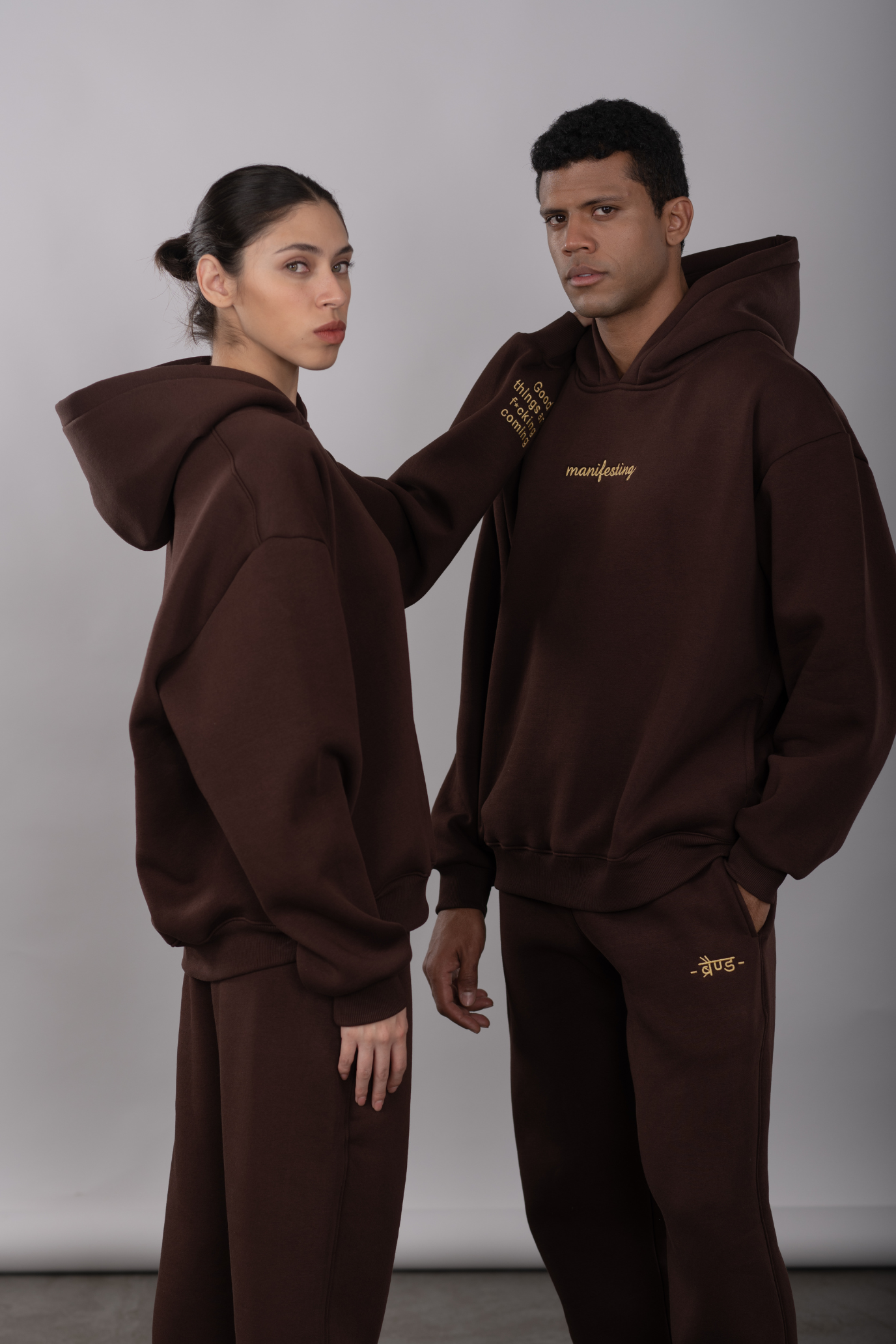 Brown - Manifesting Hoodie