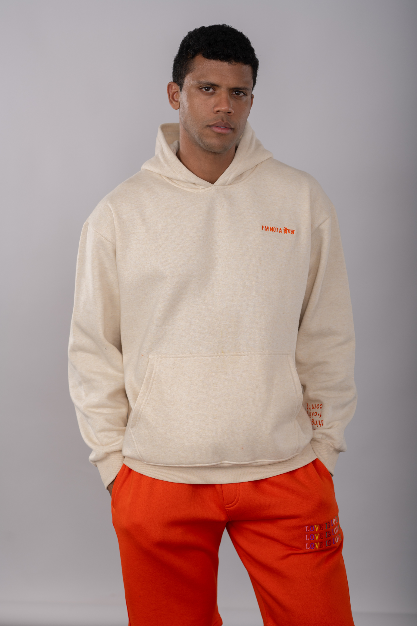 Ecru Melange - Box Hoodie & Short
