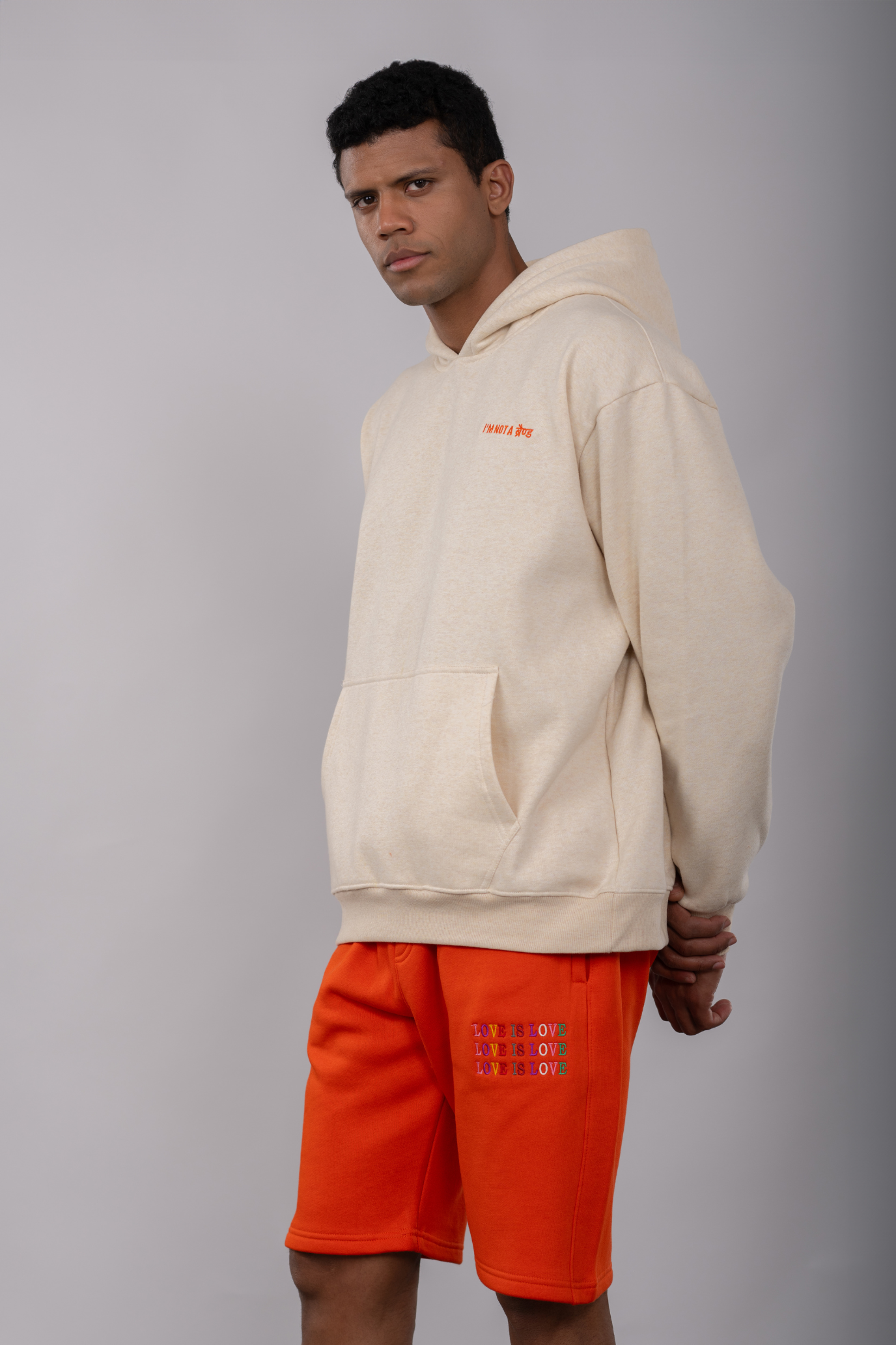 Ecru Melange - Box Hoodie & Short