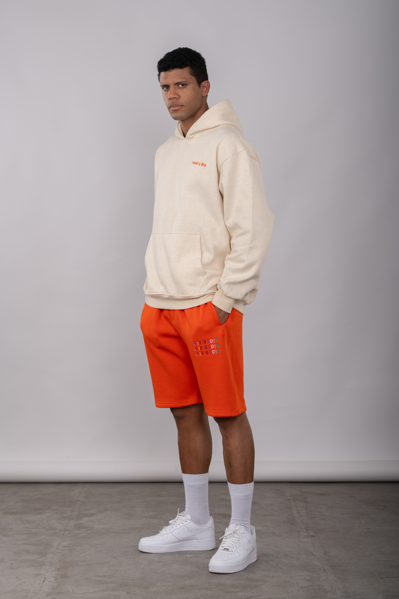 Ecru Melange - Box Hoodie & Short