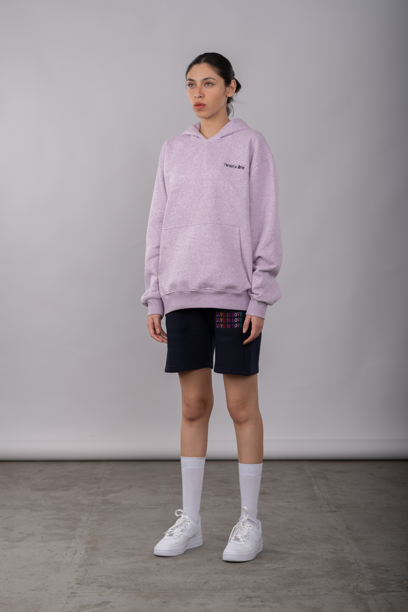 Lavender Melange - Box Hoodie & Short