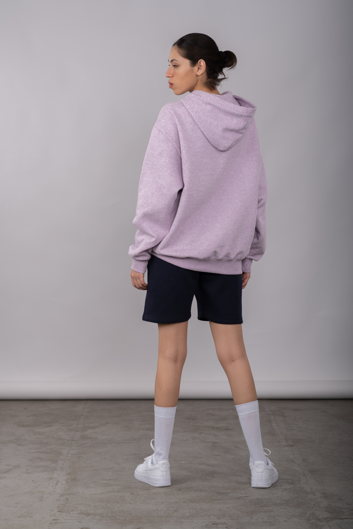 Lavender Melange - Box Hoodie & Short