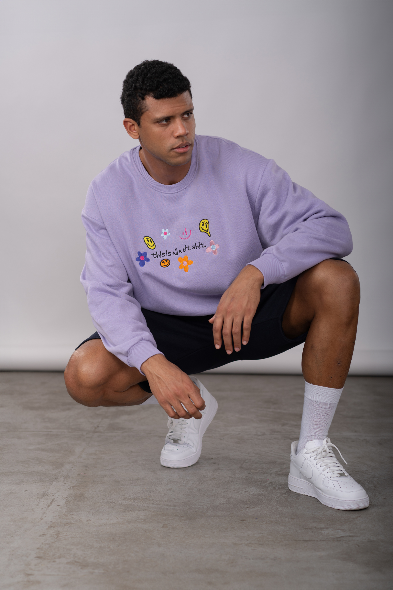 Pastel Lavender - “bit shit” Sweatshirt