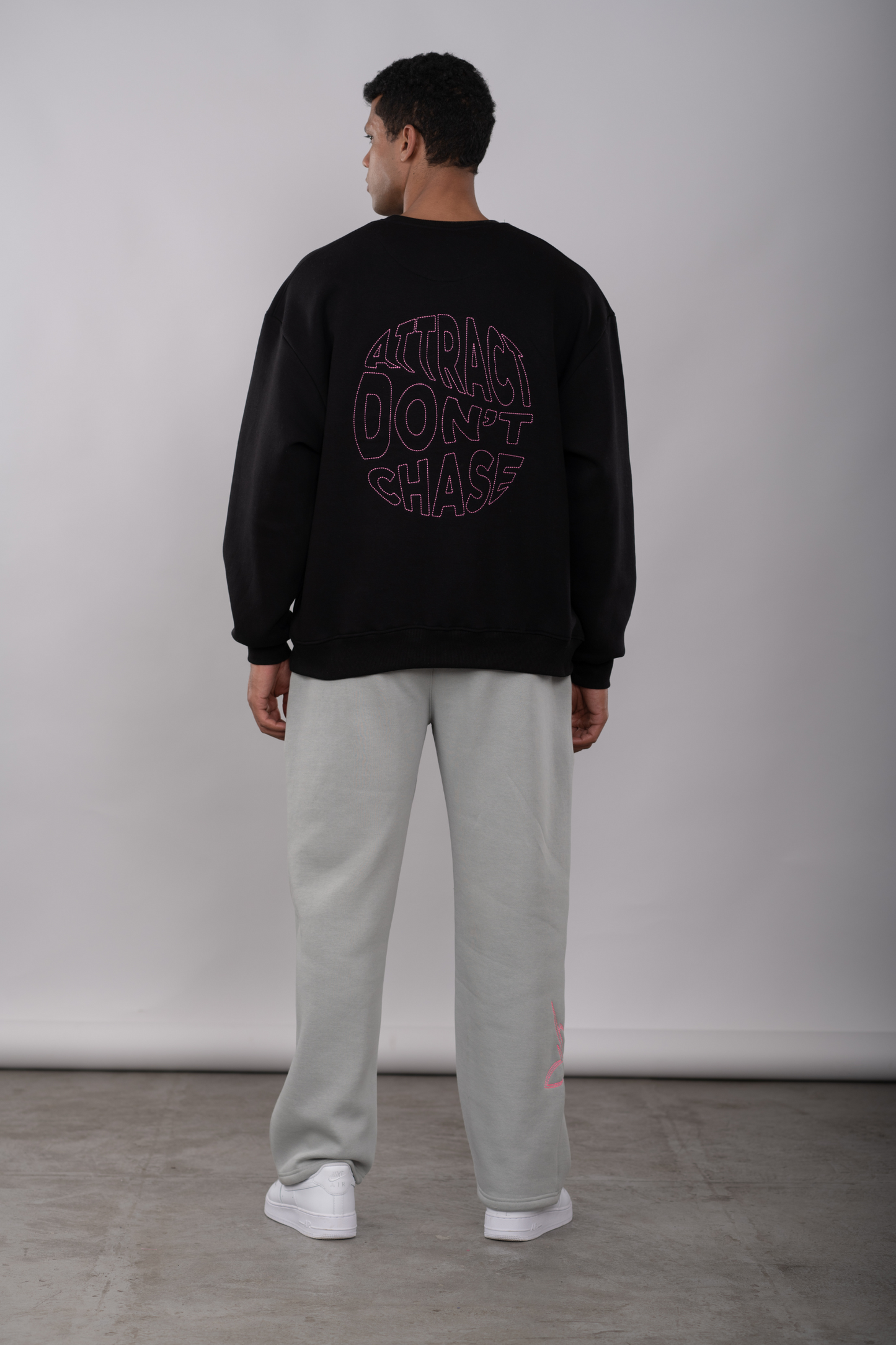 Brilliant Black - Rice Stitch Sweatshirt