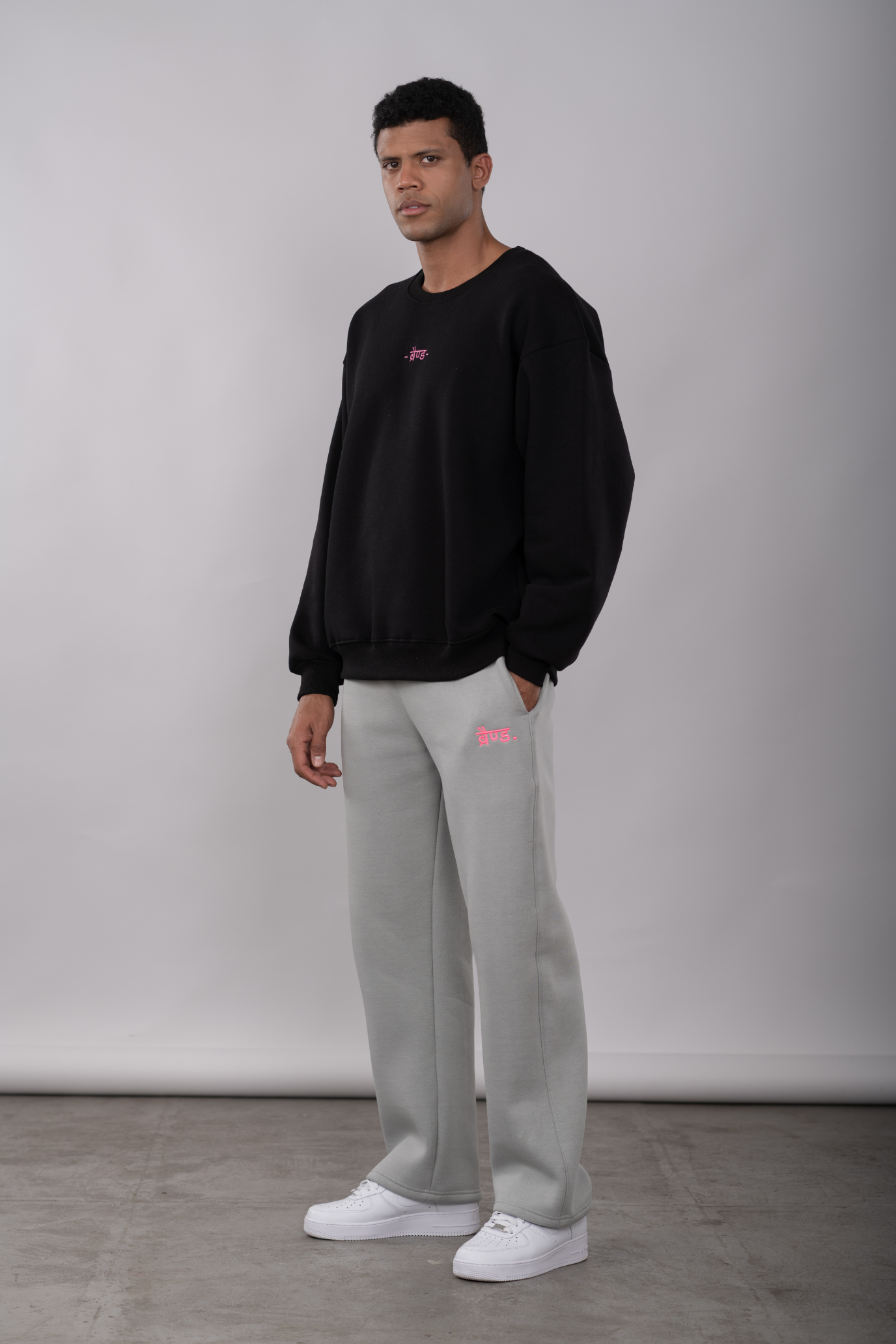 Brilliant Black - Rice Stitch Sweatshirt