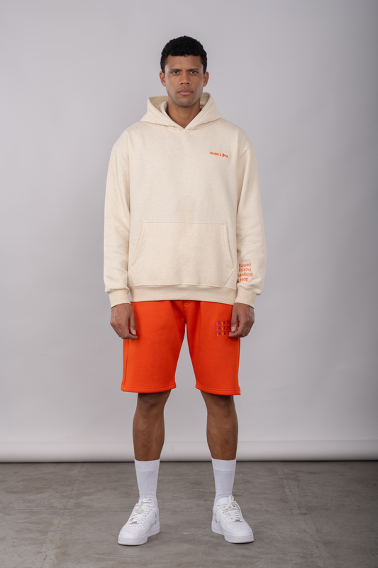 Ecru Melange - Box Hoodie & Short
