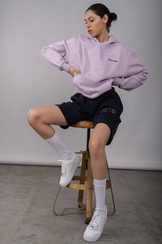 Lavender Melange - Box Hoodie & Short